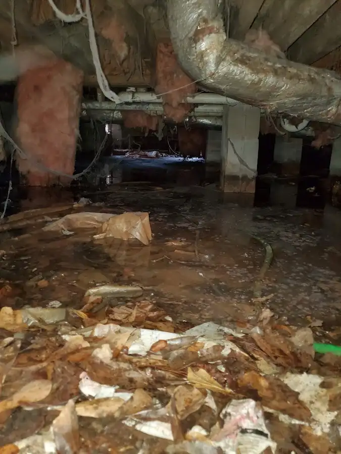Crawl space flood assessment for Commercial Water Damage Restoration in Lantana